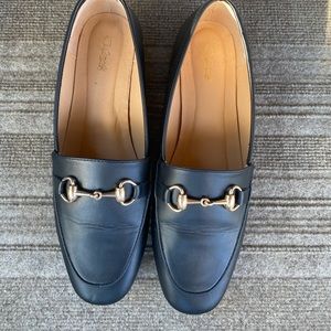 Black loafers